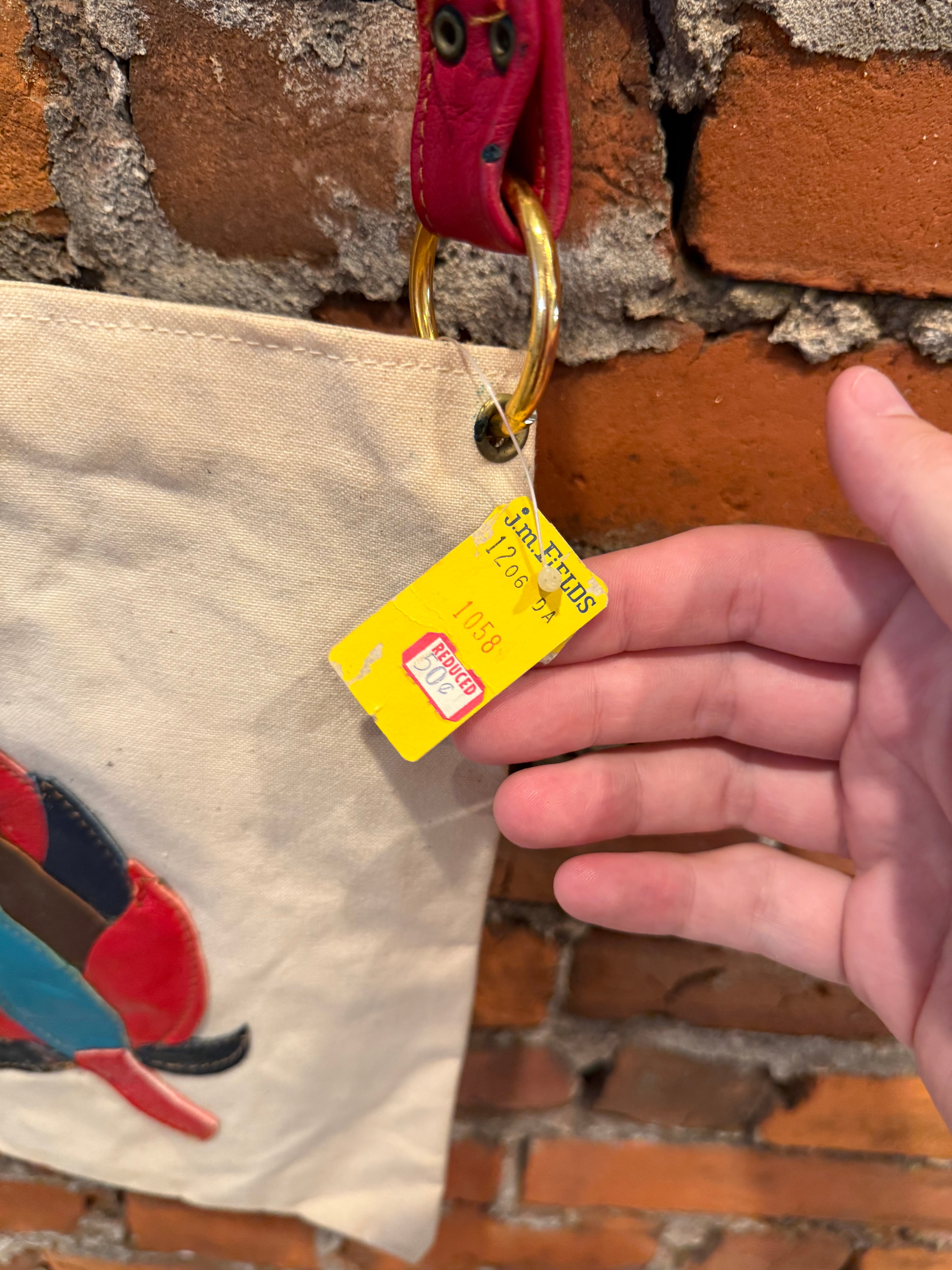 Vintage 70s Flower Bag