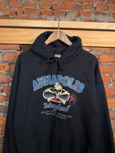 Load image into Gallery viewer, 2000s Annapolis Skull and Cross Bones Hoodie (L)
