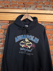 2000s Annapolis Skull and Cross Bones Hoodie (L)