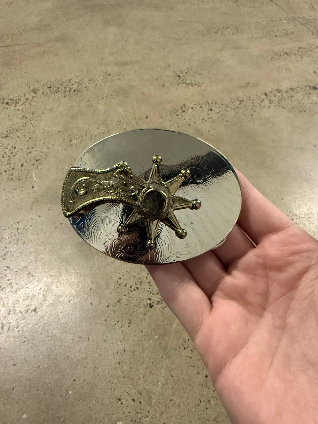Vintage Cowboy Spur Belt Buckle