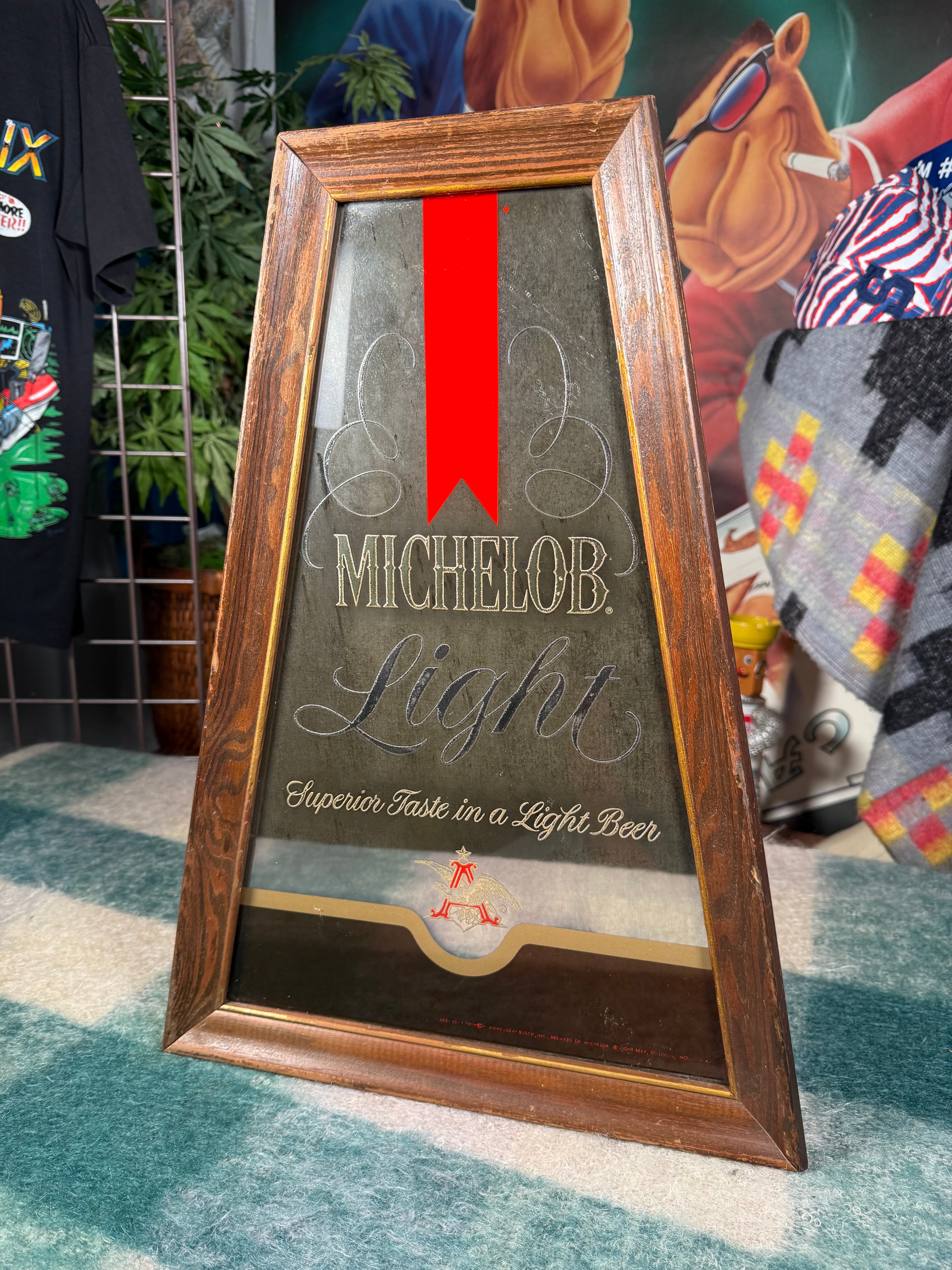 Vintage Michelob Bar Mirror (14x20inch)
