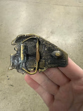 Load image into Gallery viewer, Vintage Green Train Car Belt Buckle
