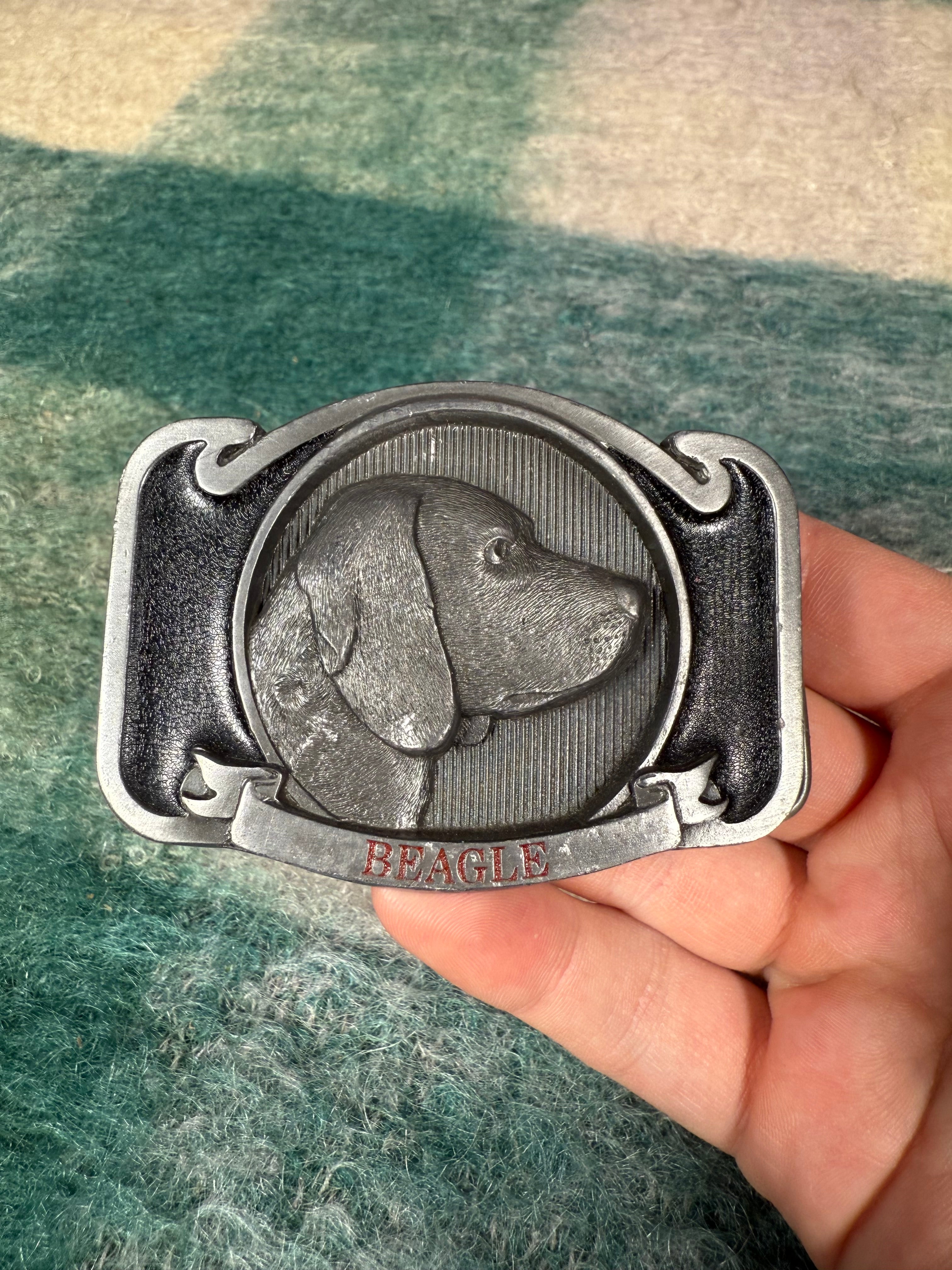 Vintage Beagle Dog Belt Buckle