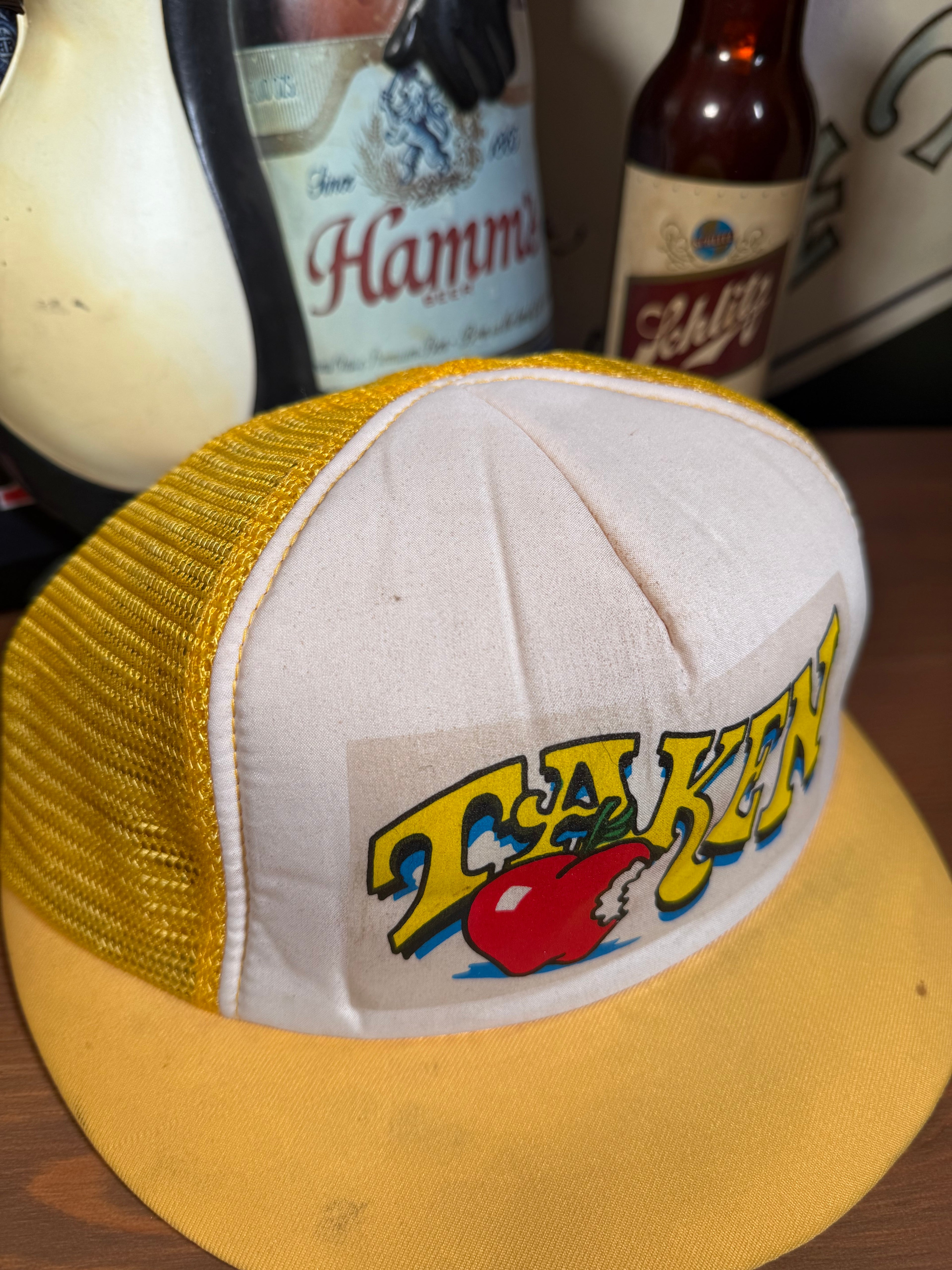 Vintage Taken Apple Short Brim Trucker