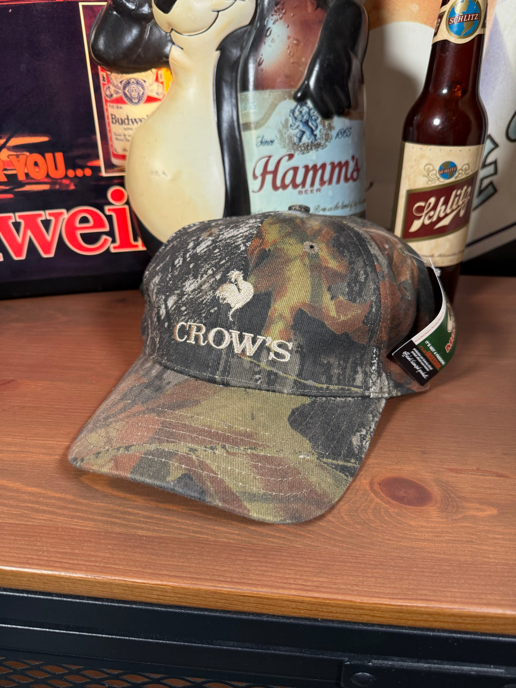 Vintage Mossy Oak Crows Seed Camo Hat