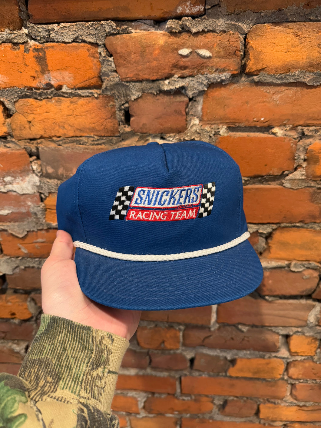 Vintage Snickers Racing SnapBack Hat
