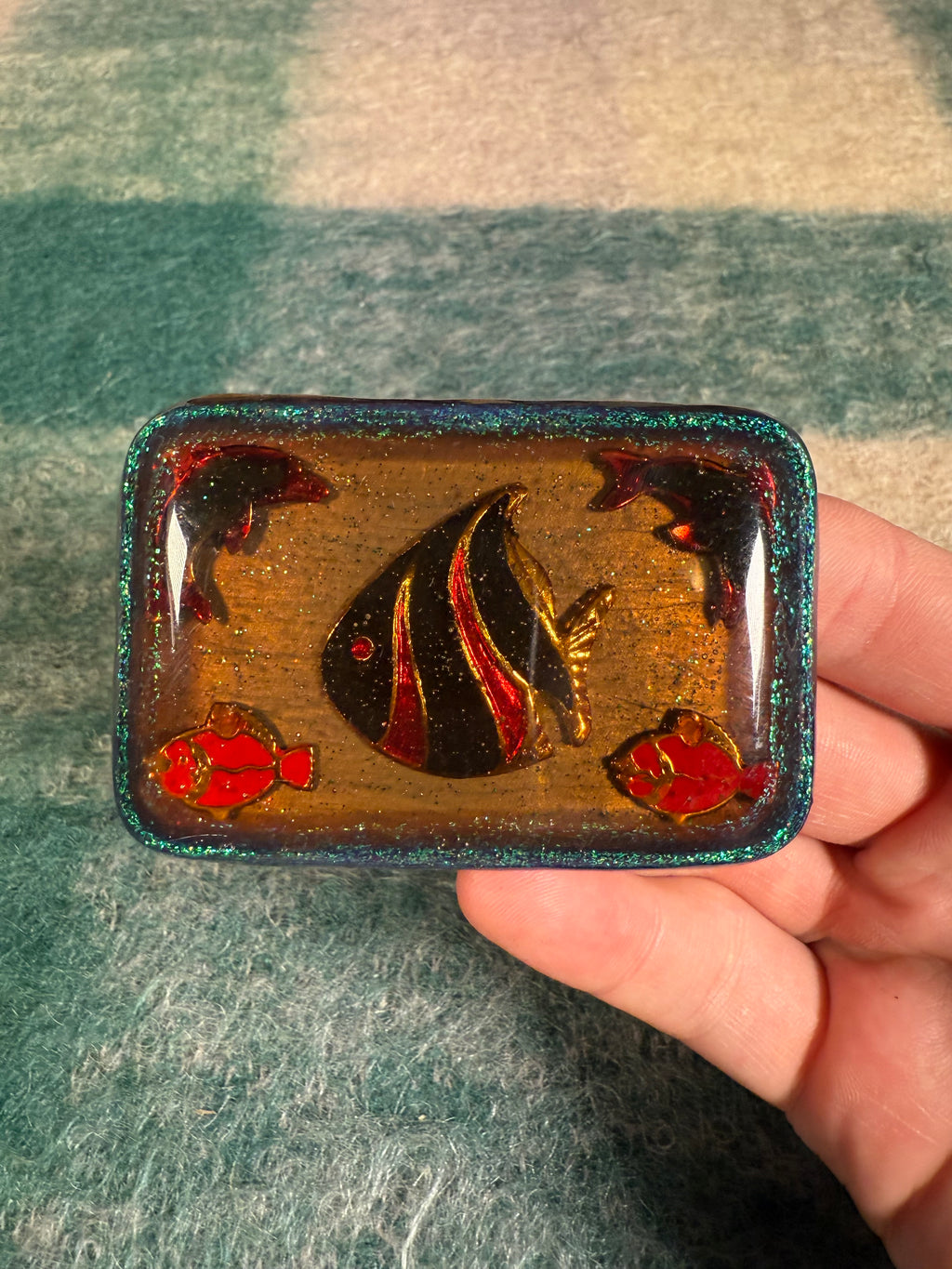 Vintage Fish Sparkly Belt Buckle