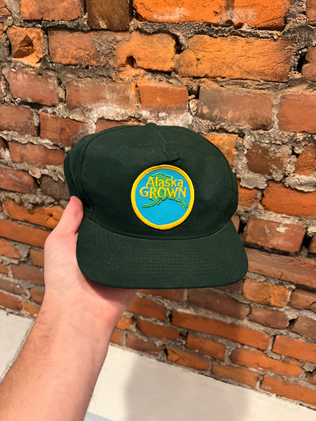 Vintage Alaska Grown Patch SnapBack Hat