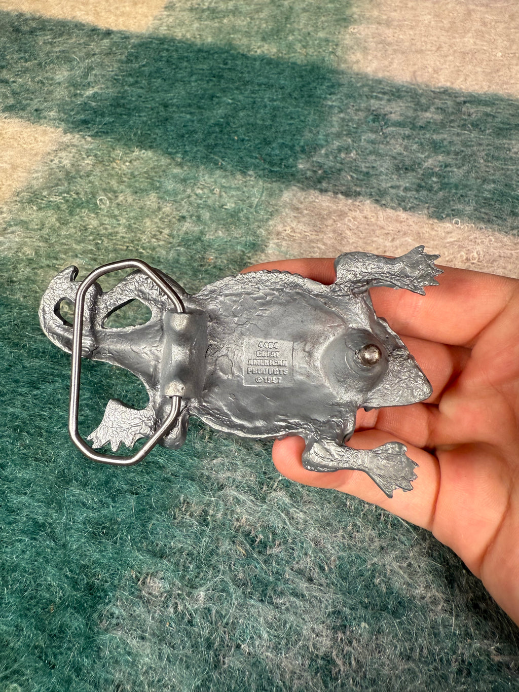 Vintage Horned Lizard Belt Buckle