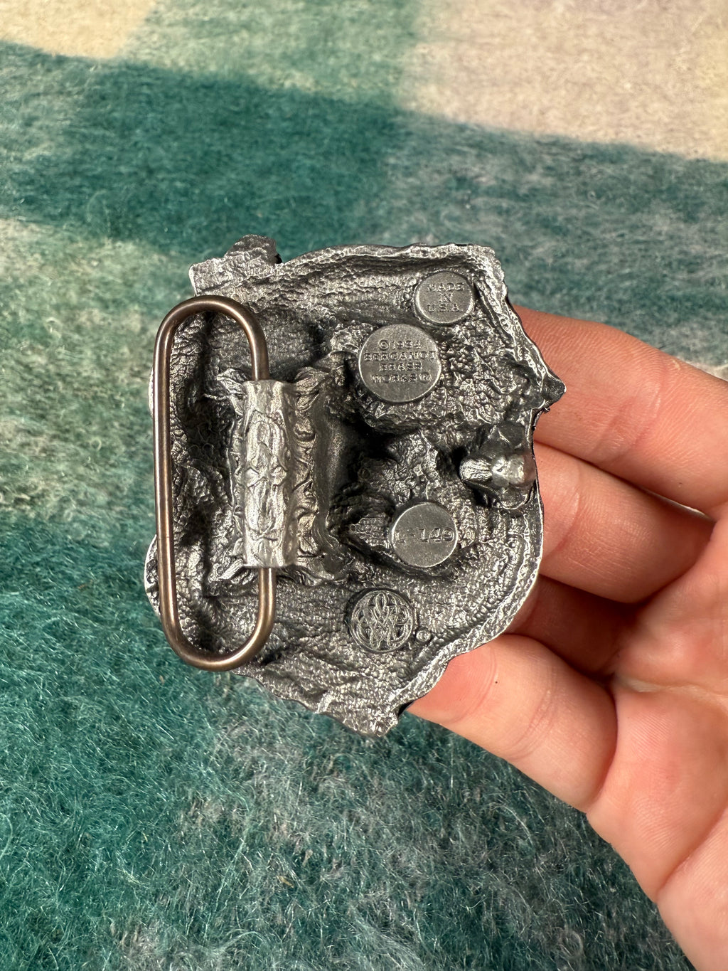 Vintage Green Dragon Belt Buckle