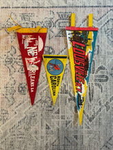 Load image into Gallery viewer, Lot of 3 Vintage Pennants - Louisville, New Orleans and North Carolina
