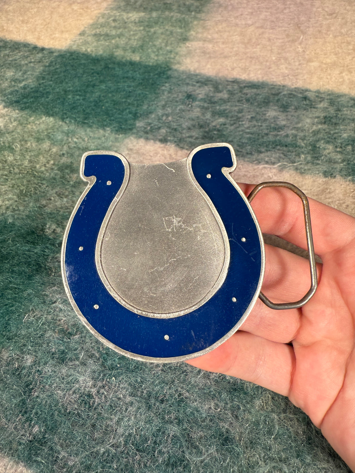 Vintage 2000s Indianapolis Colts Big Logo Belt Buckle
