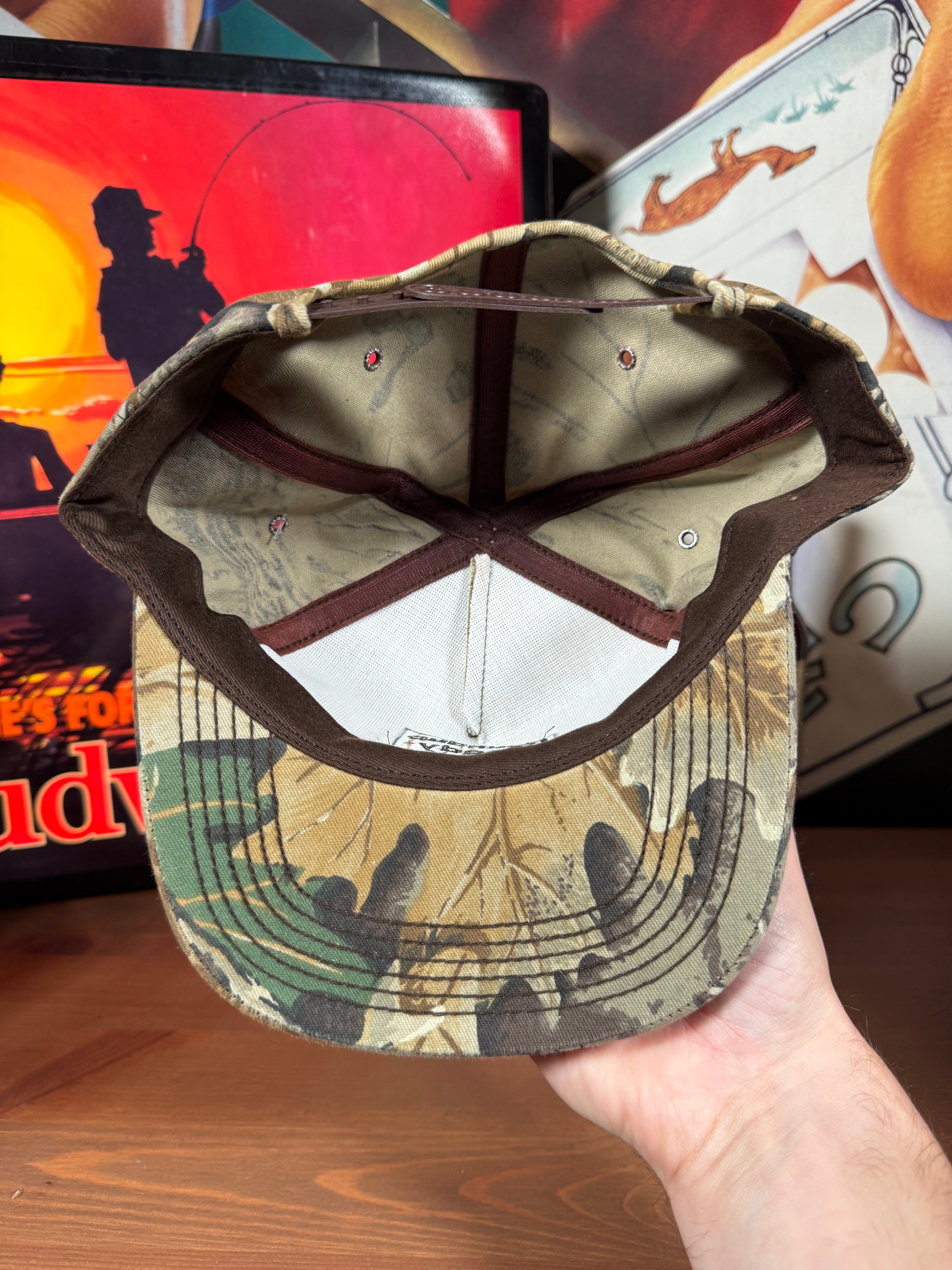 Vintage Roundup Ready Soybeans Camo K Products Snapback Hat