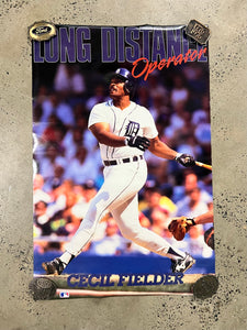 Vintage 1990 Cecil Fielder MLB Poster (23x34.5inch)