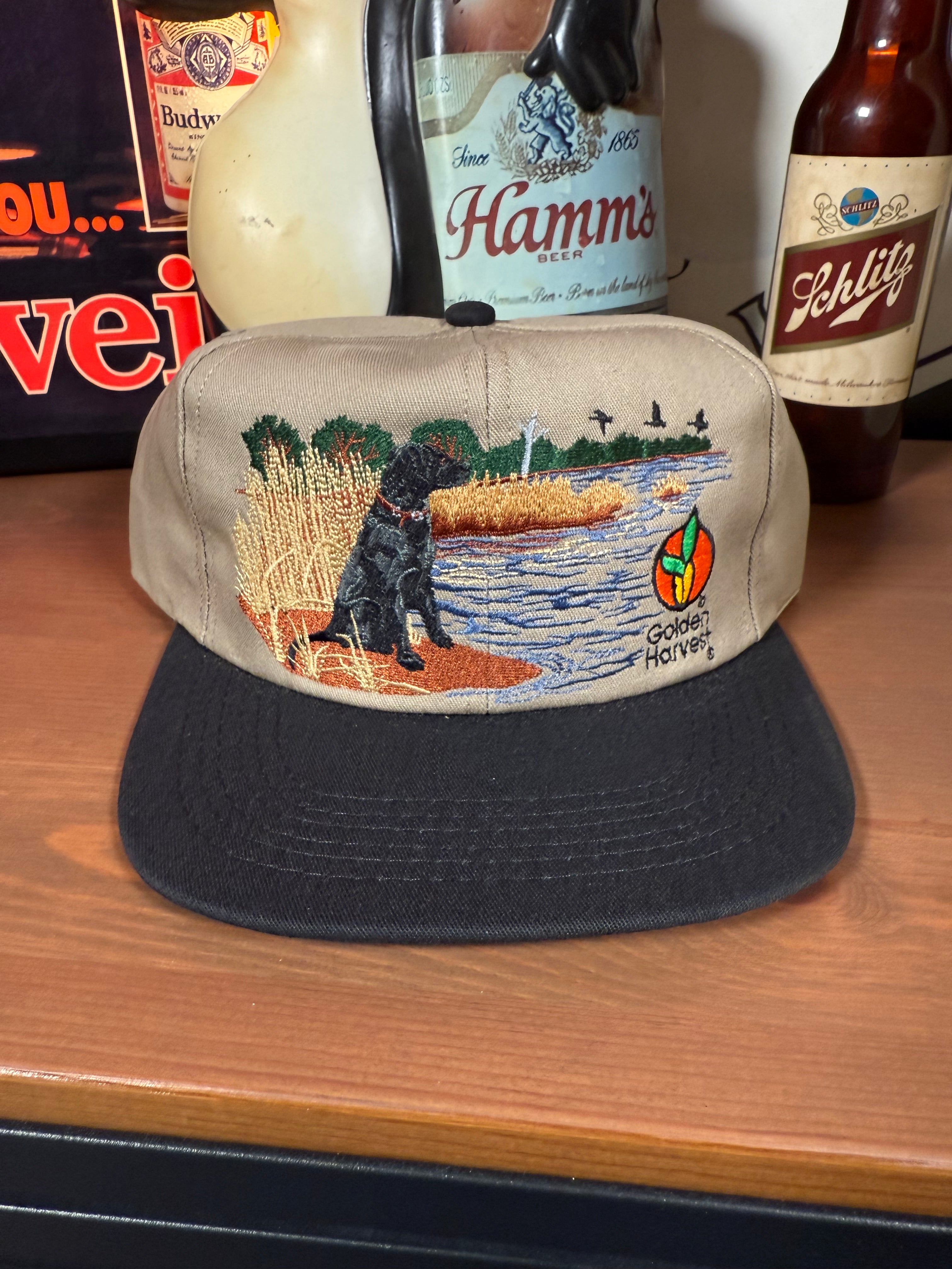 Vintage Black Lab Golden Harvest K Products Hat