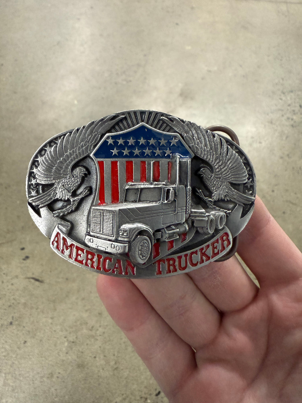 Vintage American Trucker Belt Buckle