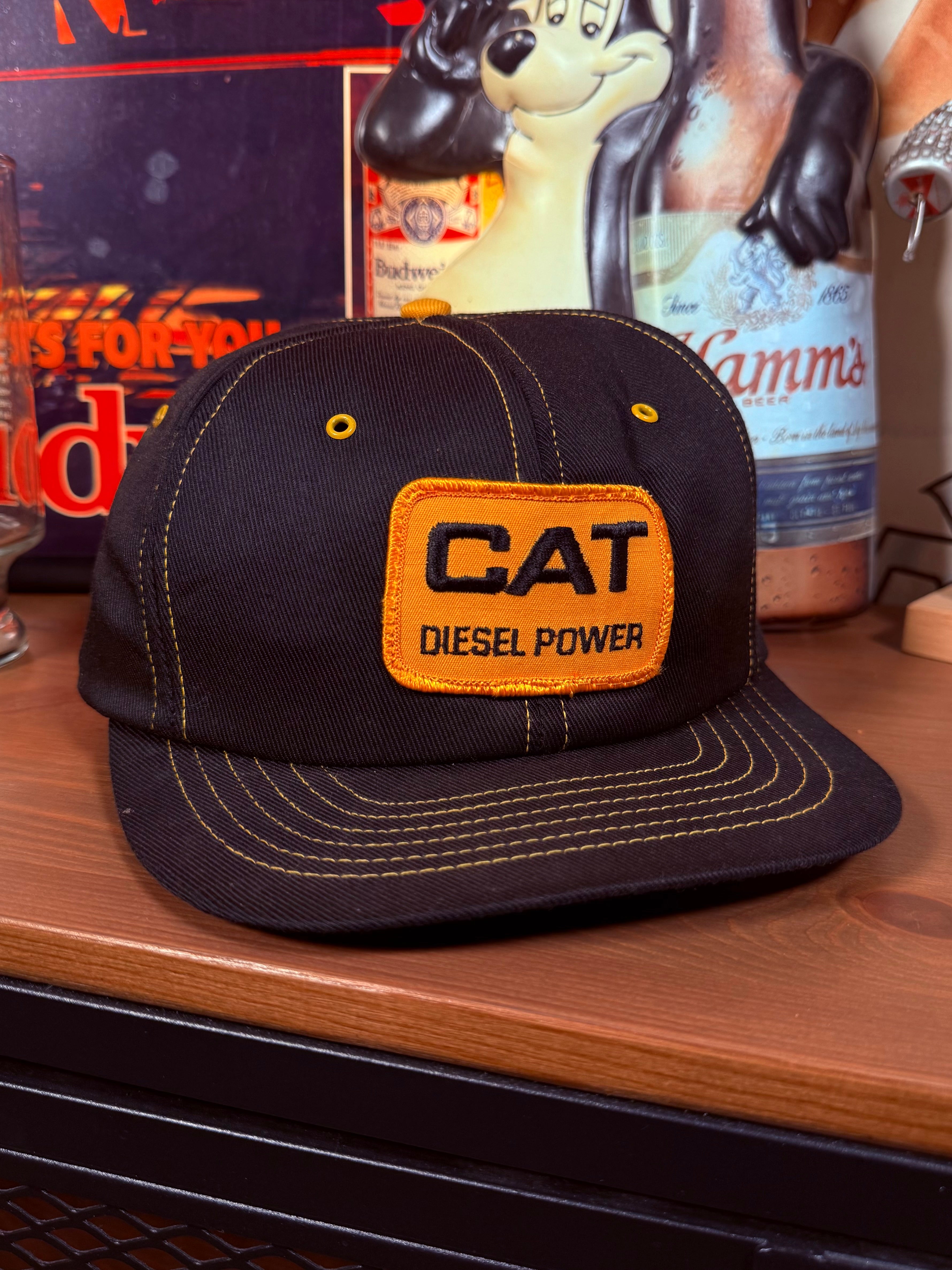 Vintage 80s Cat Diesel Power Patch Hat