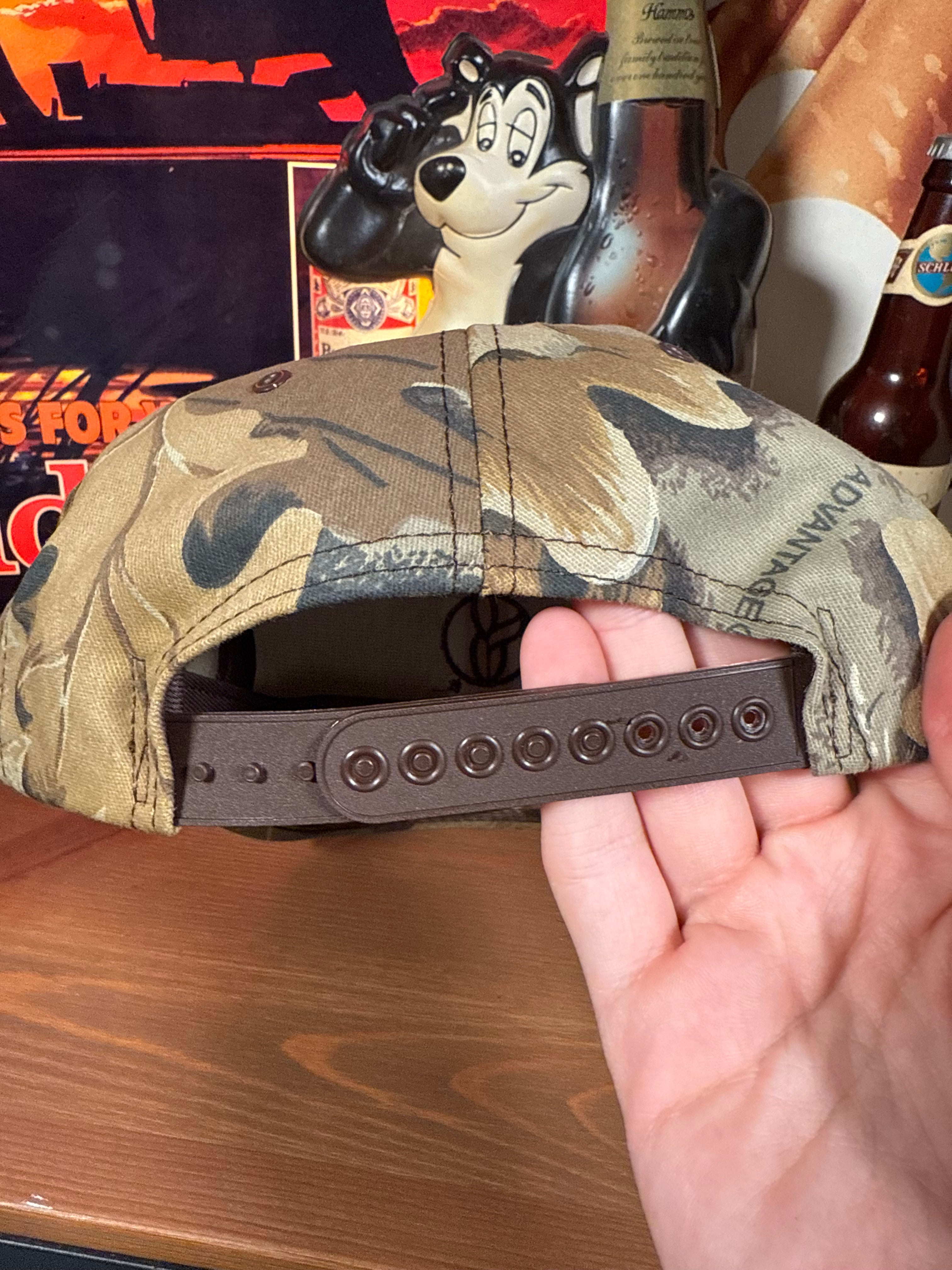 Vintage Golden Harvest Seed K Products Camo Snapback