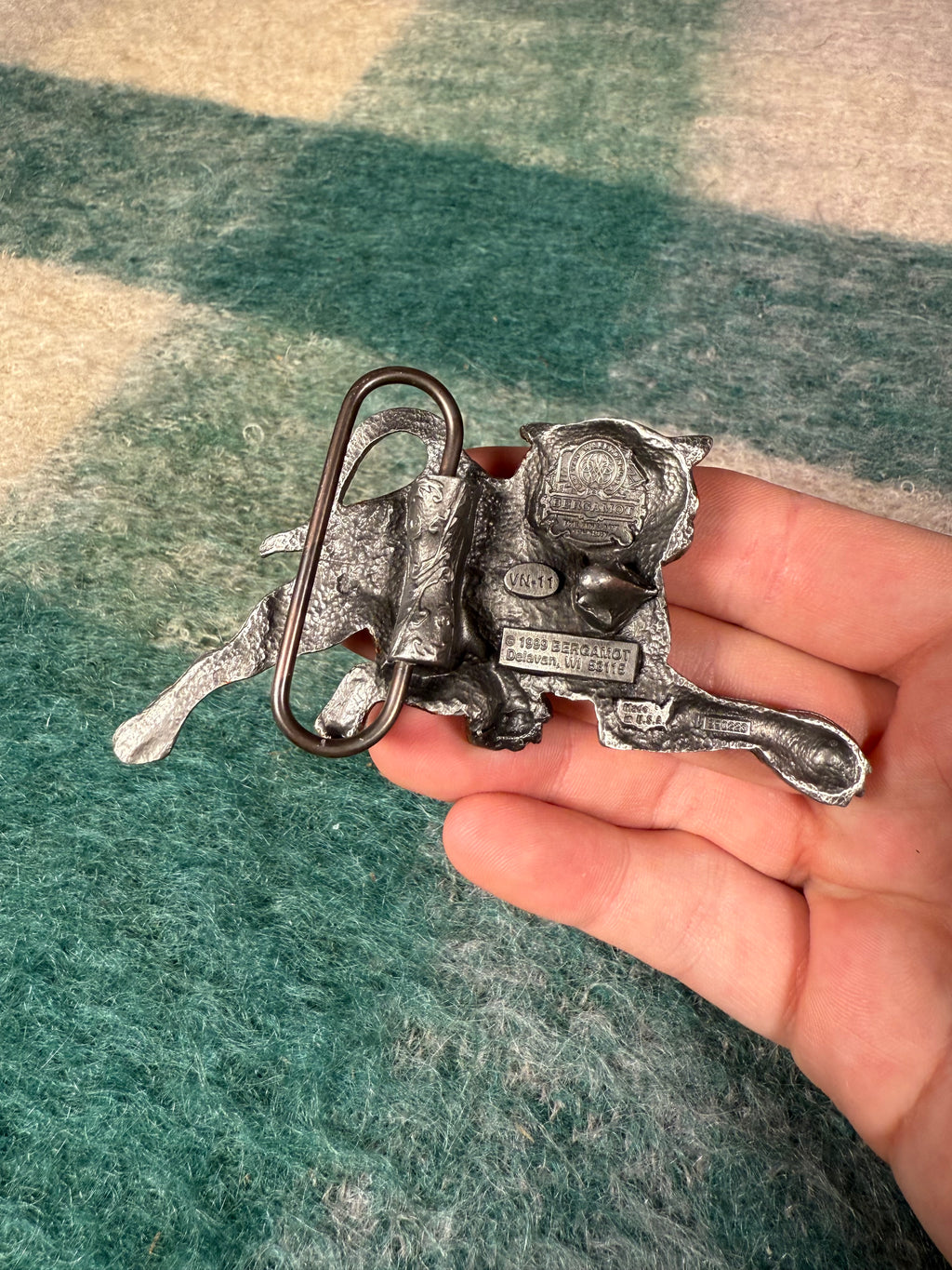 Vintage 3D Tiger Belt Buckle