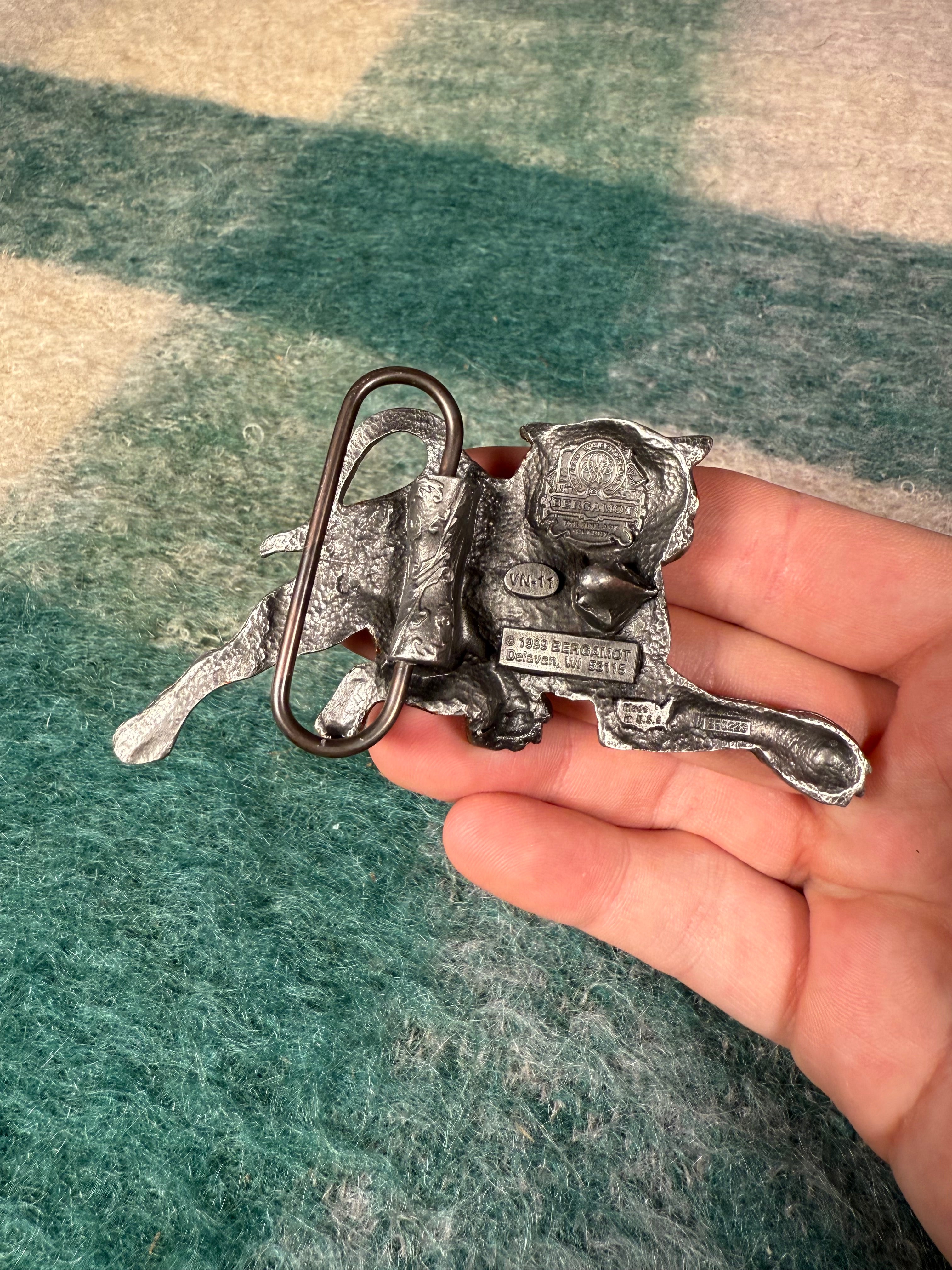 Vintage 3D Tiger Belt Buckle