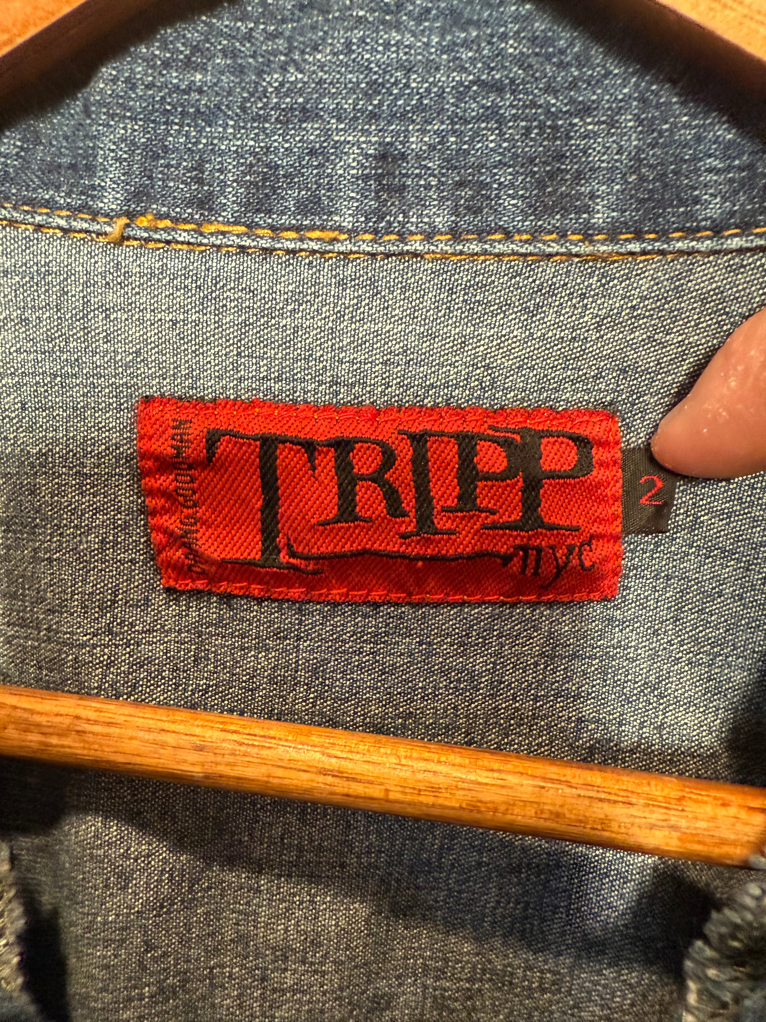 Vintage Y2K Tripp NYC Jean Jacket (Womans 2)