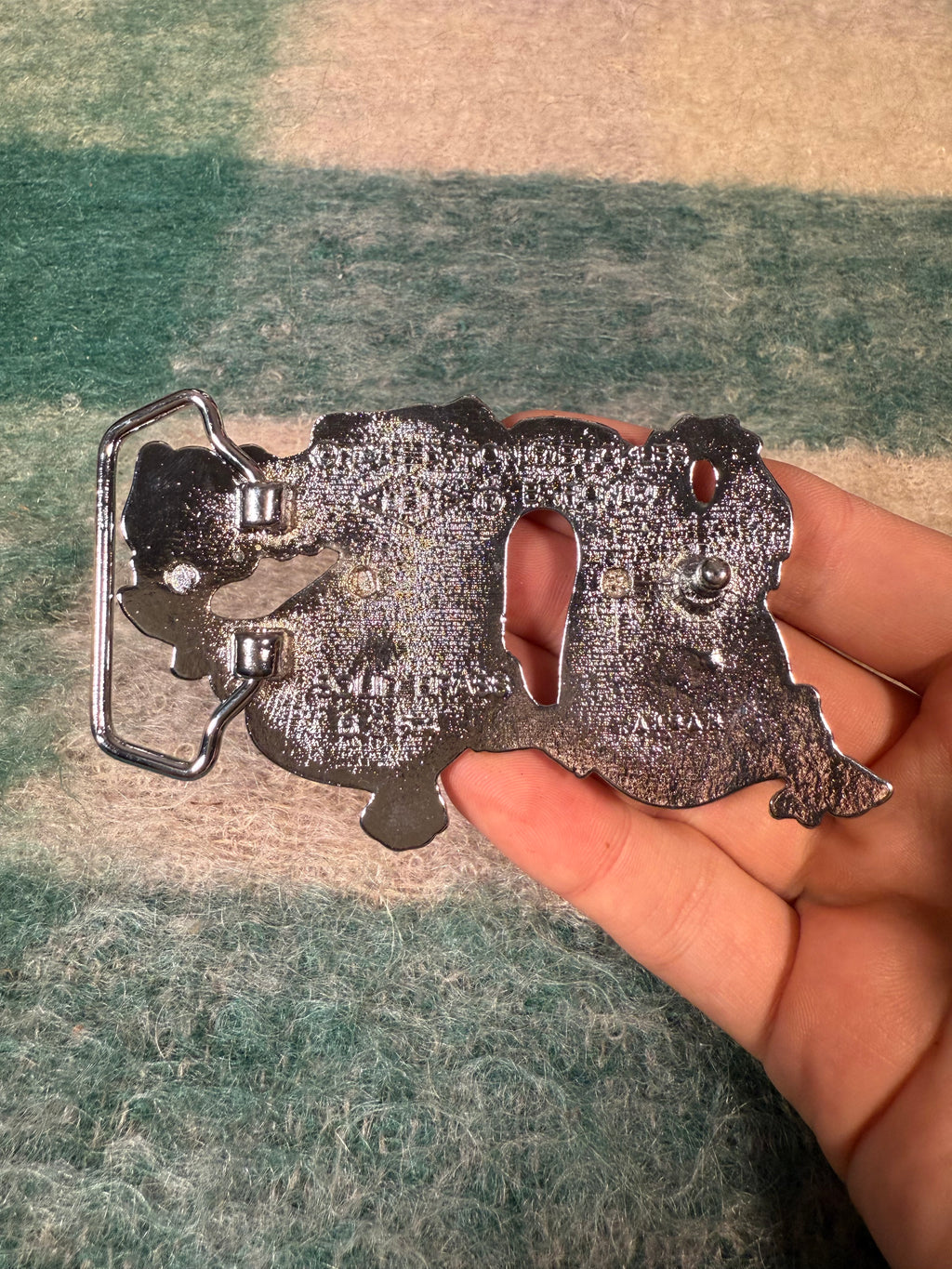 Vintage Silver Dragon Belt Buckle