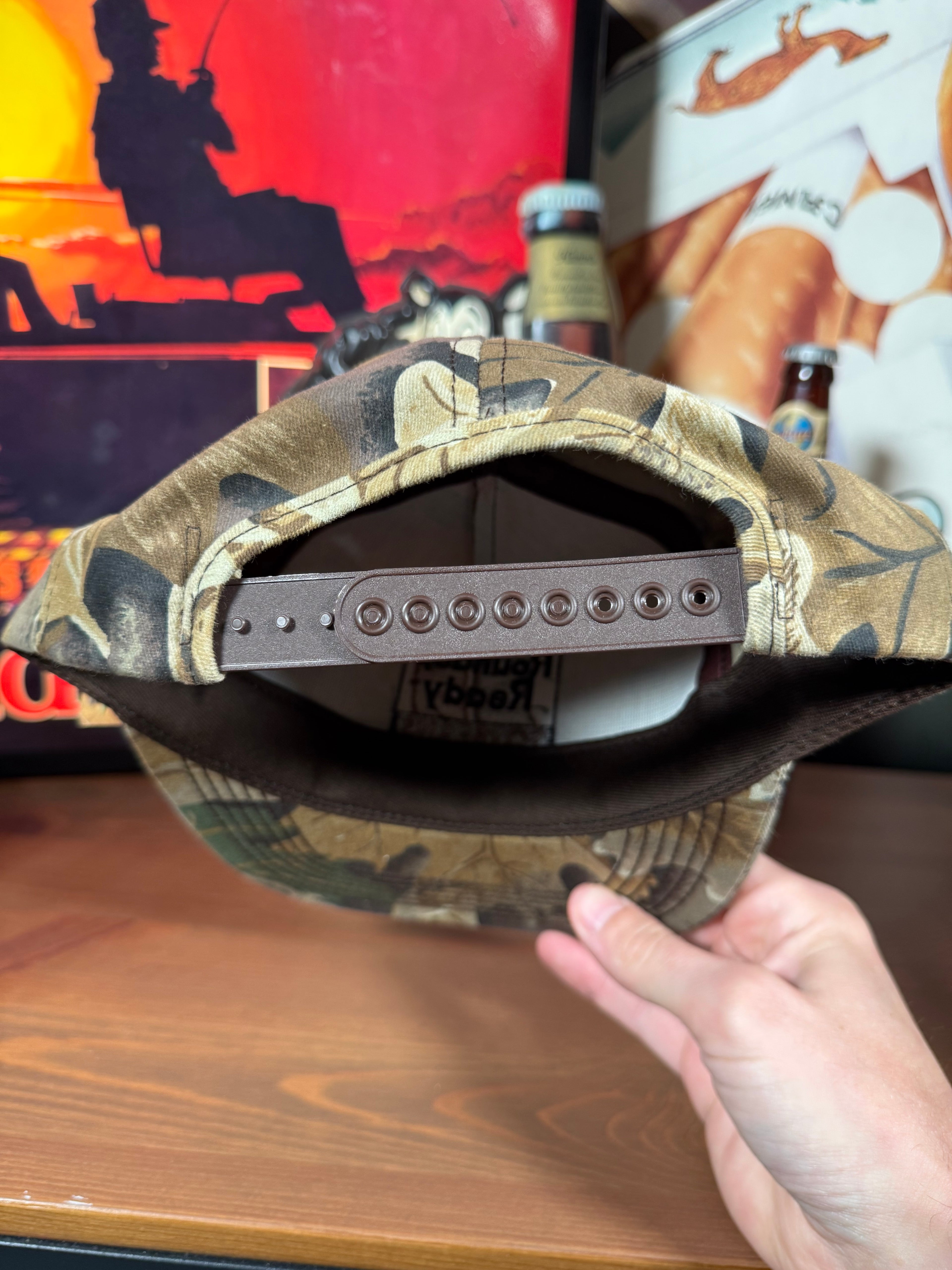 Vintage Roundup Ready Soybeans Camo K Products Snapback Hat