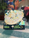 Vintage Space Station 1500 Piece Puzzle (All Pieces)