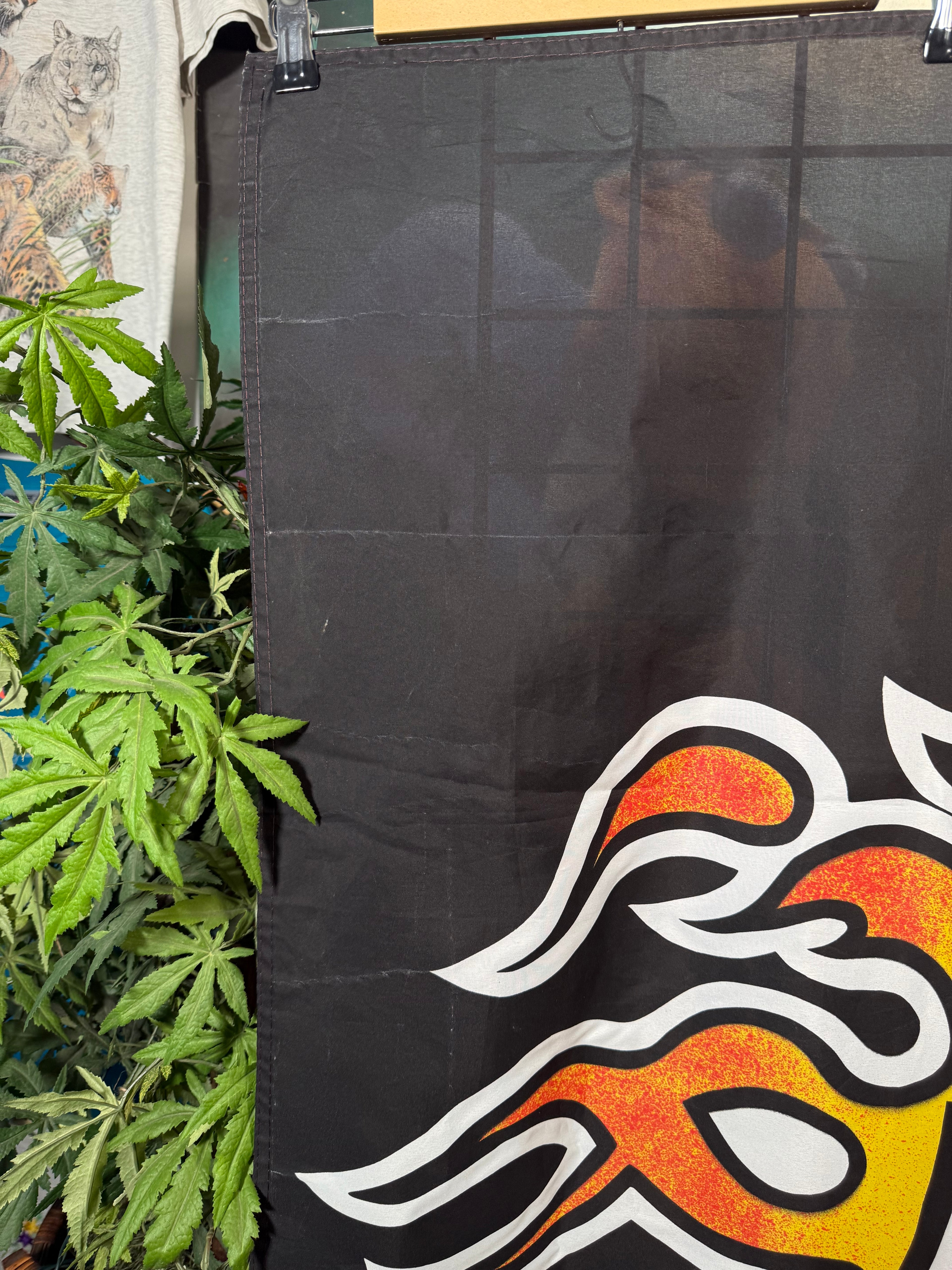 Vintage Harley Davidson Flame Flag