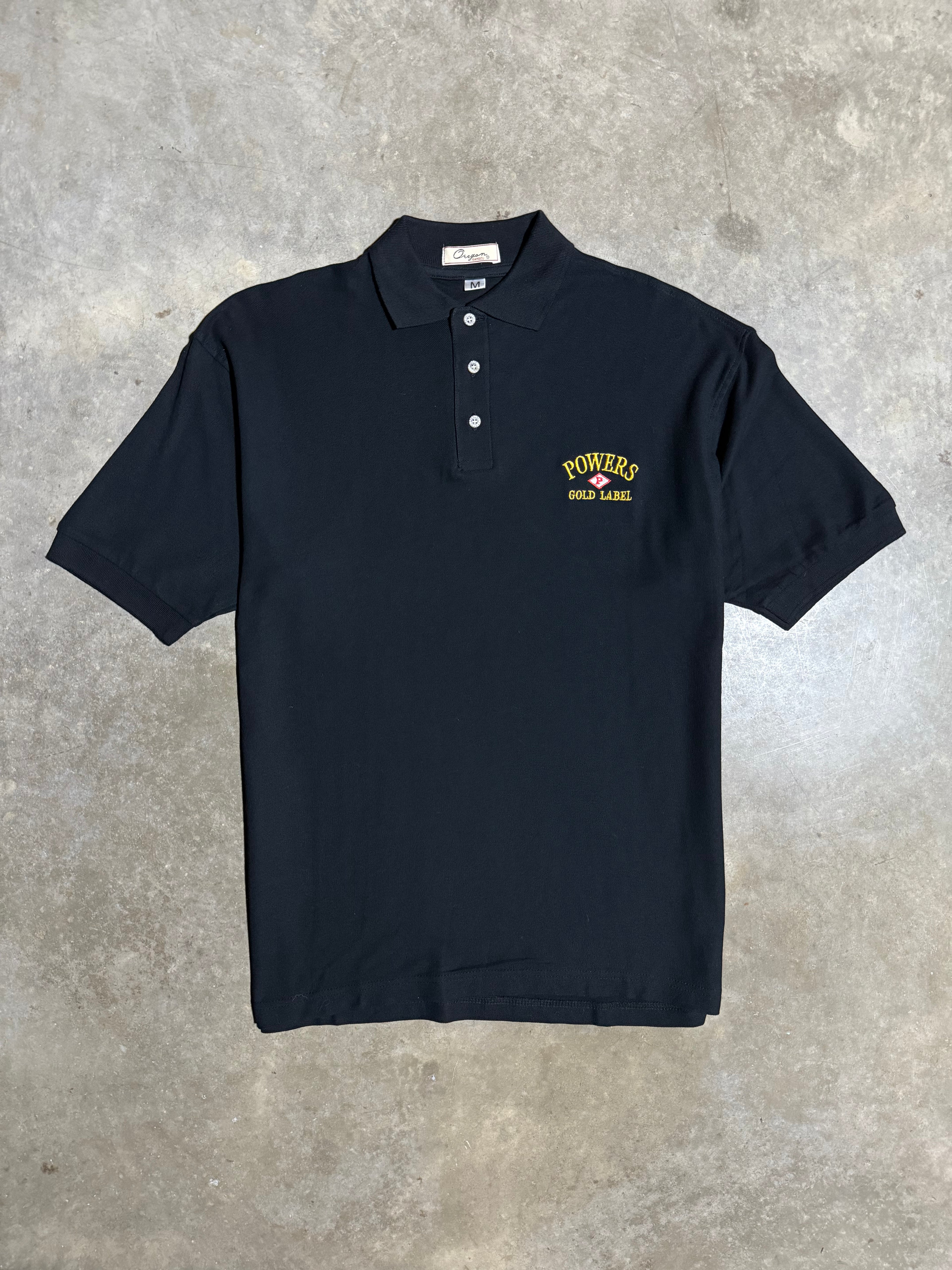 Vintage Powers Gold Label Whiskey Polo Shirt (M)