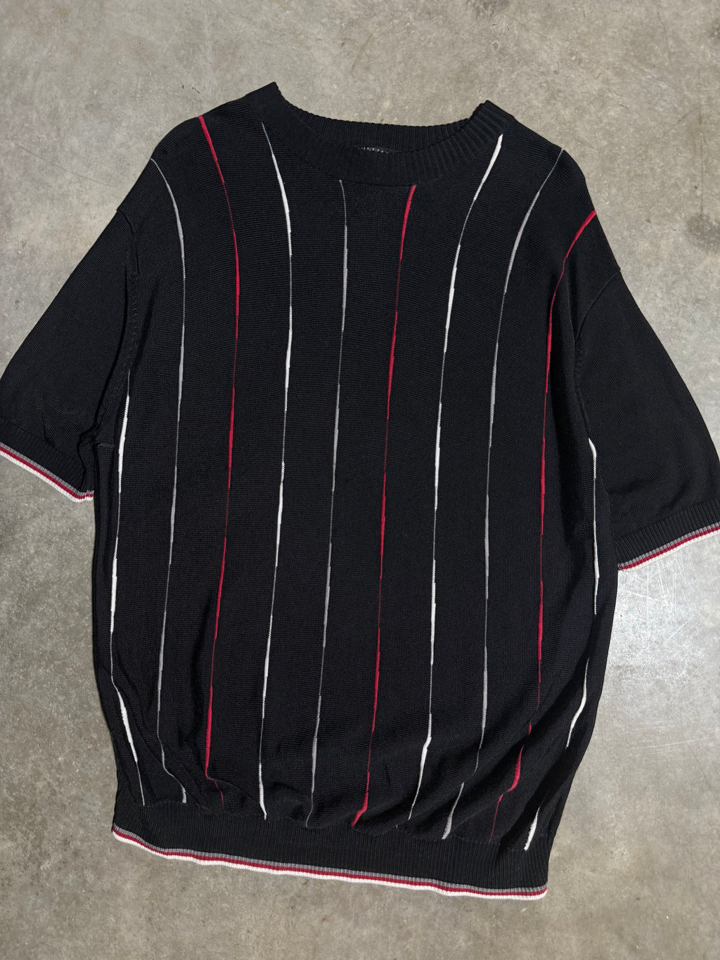 Vintage Y2K Tulliano Short Sleeve Knit Sweater (L)