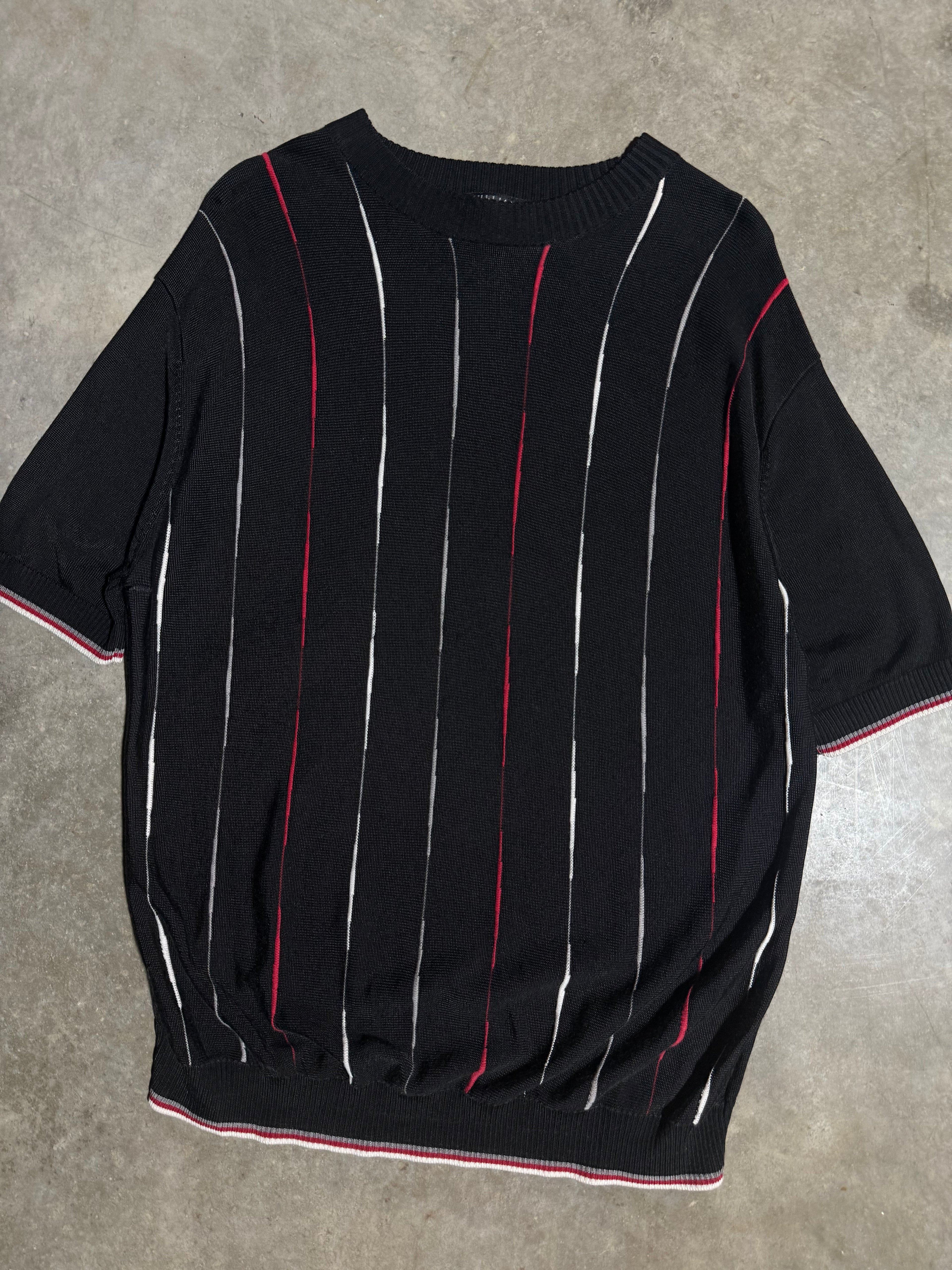 Vintage Y2K Tulliano Short Sleeve Knit Sweater (L)