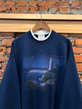 Load image into Gallery viewer, Vintage Nighttime Lighthouse Crewneck (M)

