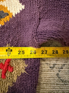 Vintage Henry Grethel Pattern Cardigan Sweater (XL)