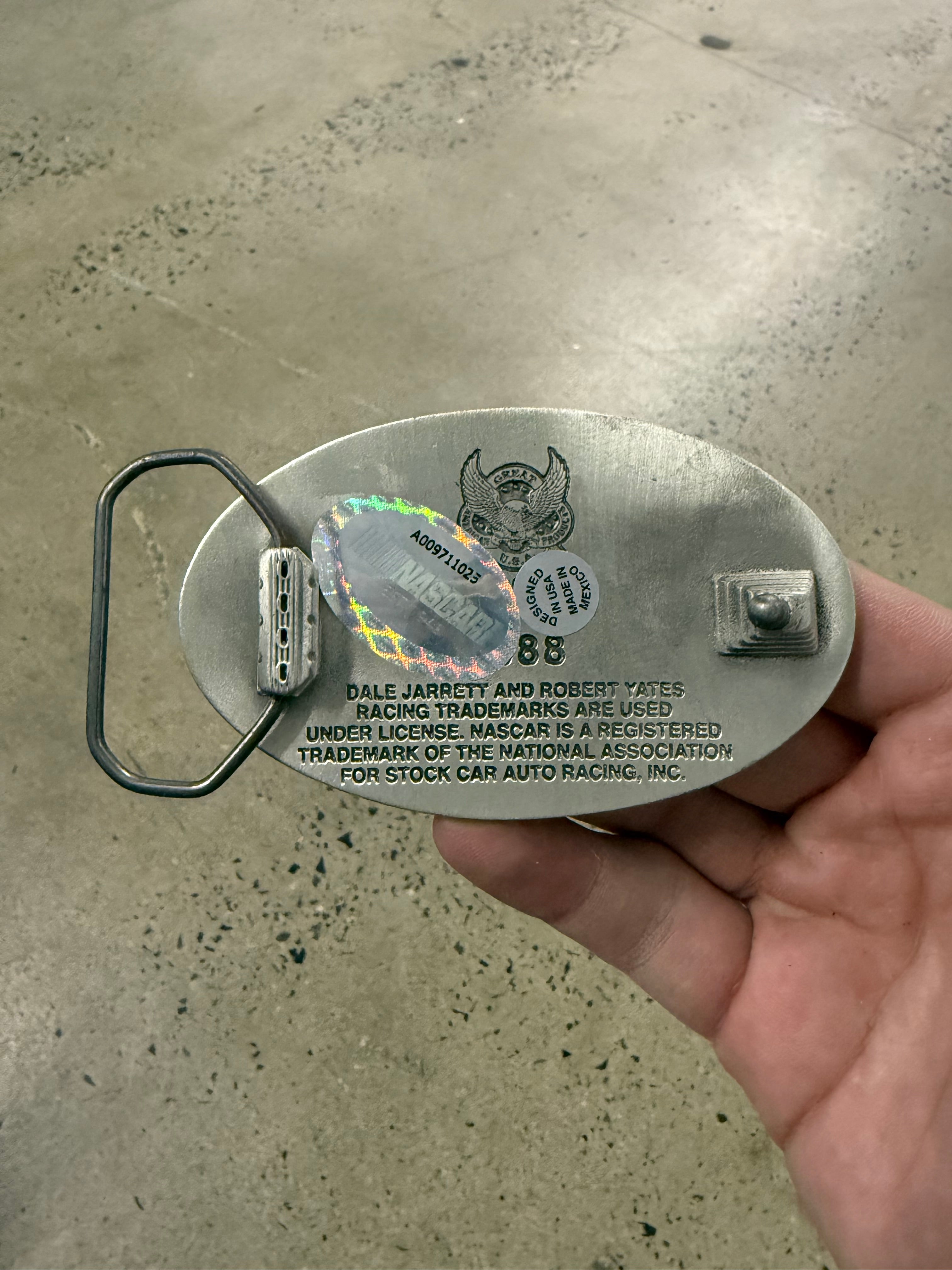 2000s Nascar Dale Jarrett Belt Buckle