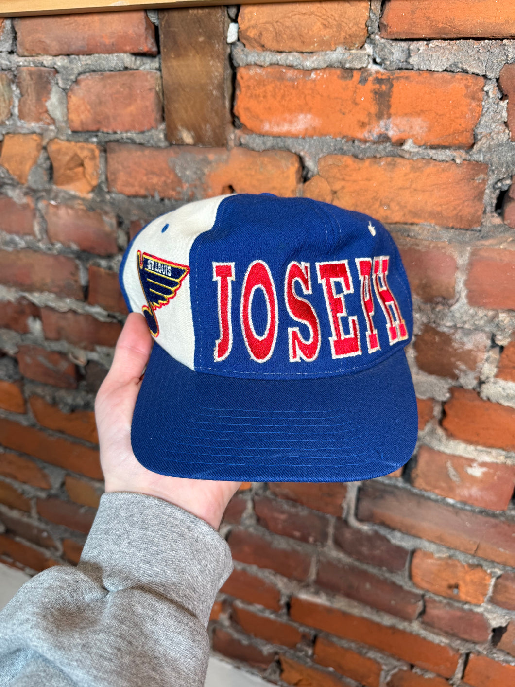 Vintage Joseph St Louis Blues Starter SnapBack Hat