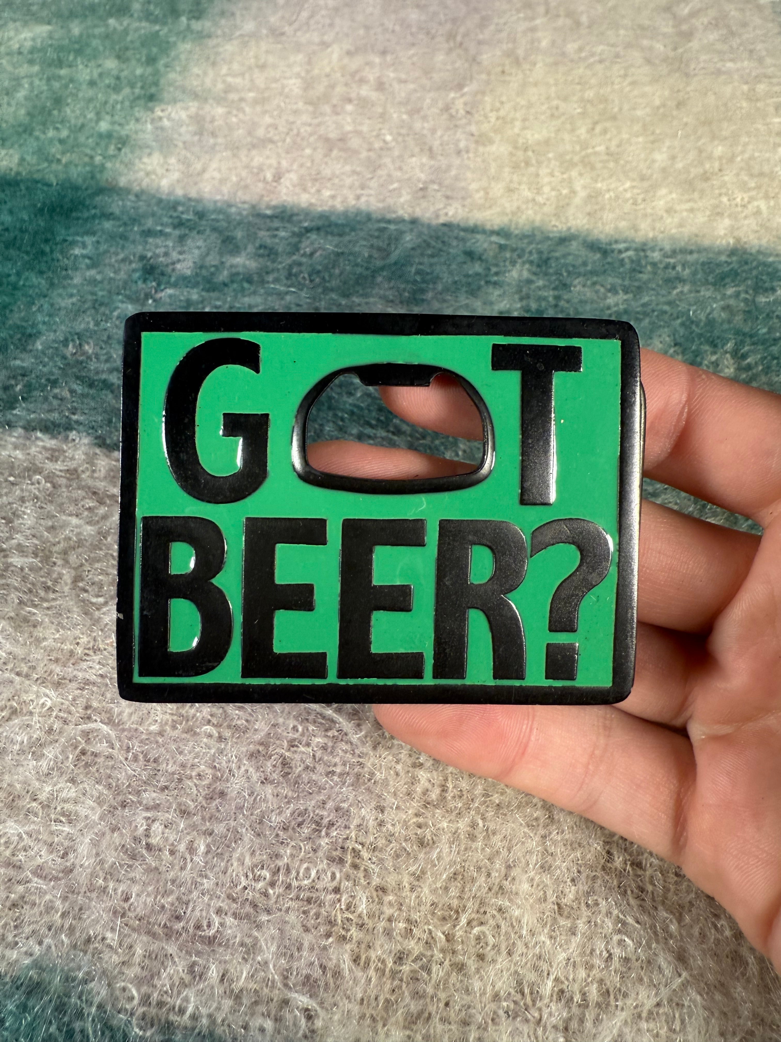 2000s Got Beer? Bottle Opener Belt Buckle