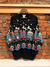 Load image into Gallery viewer, Vintage 80s Puffy Print Christmas Crewneck (W2XL)
