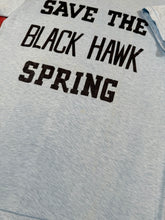 Load image into Gallery viewer, True Vintage 70s Save The Black Hawk Spring Shirt (S 16x24)
