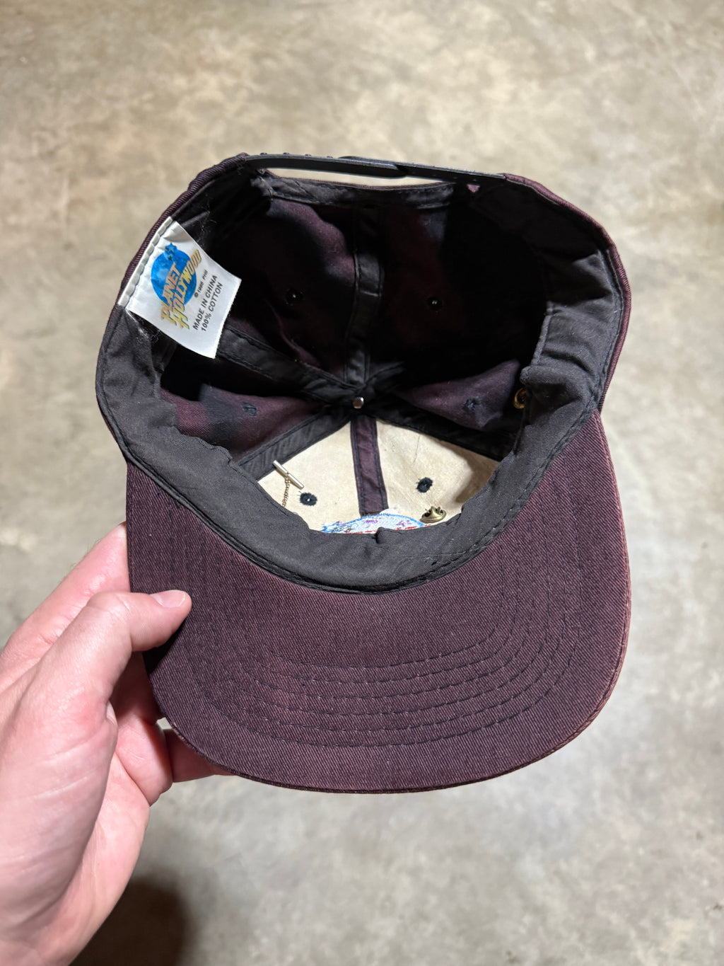 Vintage Planet Hollywood Hat with Pins
