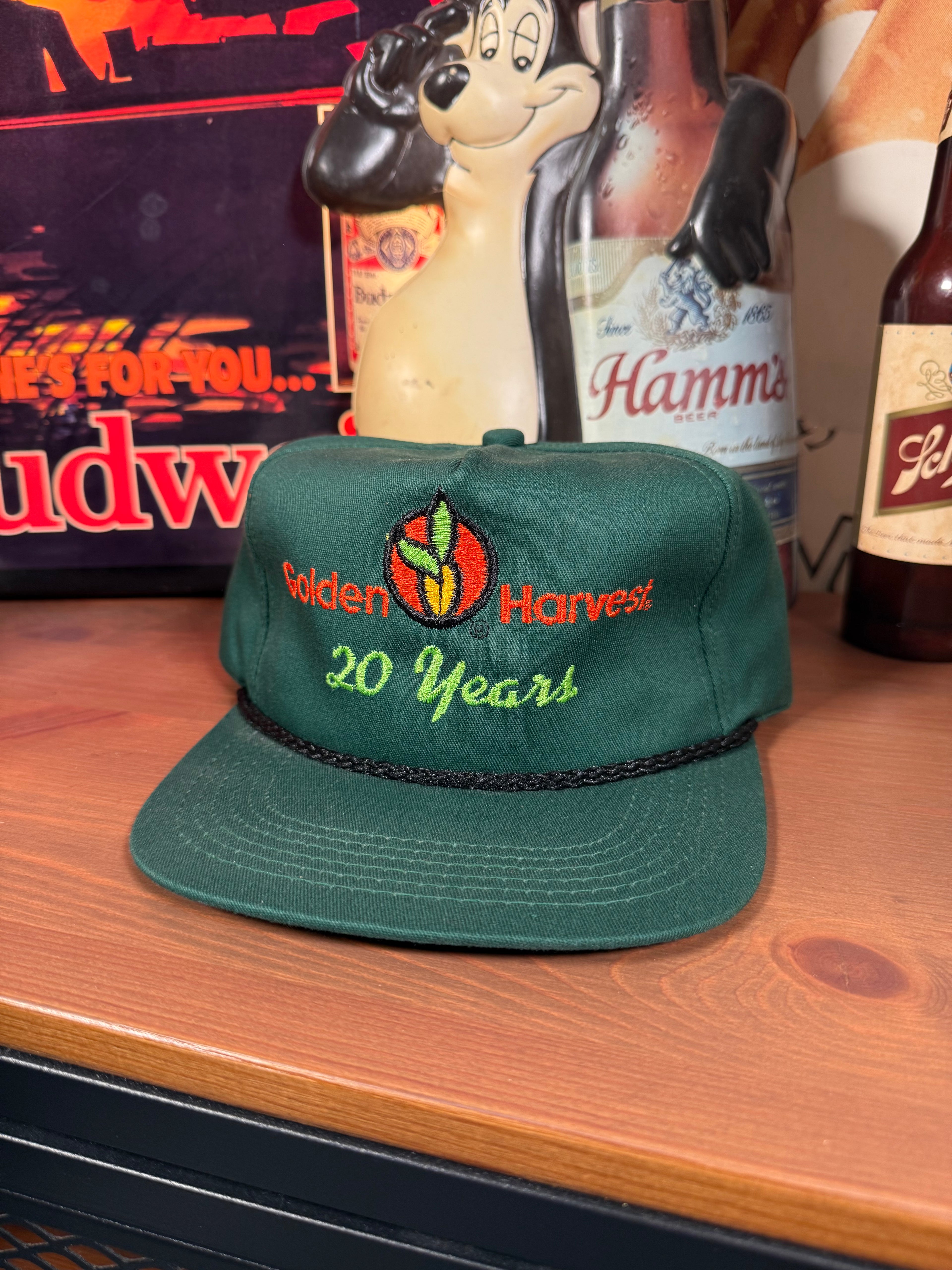 Vintage Golden Harvest Seeds 20 Years K Products Snapback