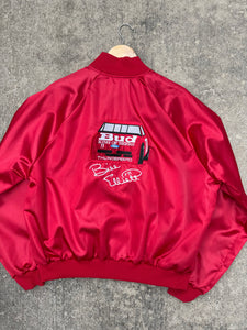 Vintage 90s Bill Elliot Budweiser Nascar Satin Jacket (XL)