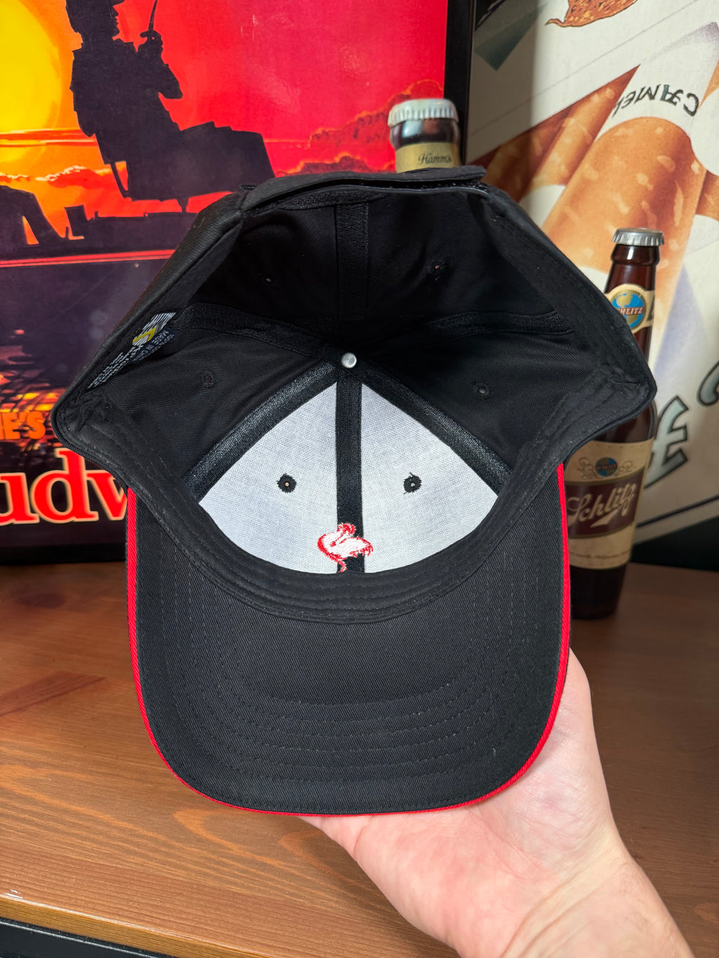 Vintage Y2K Crow’s Seed Red and Black K Products Hat