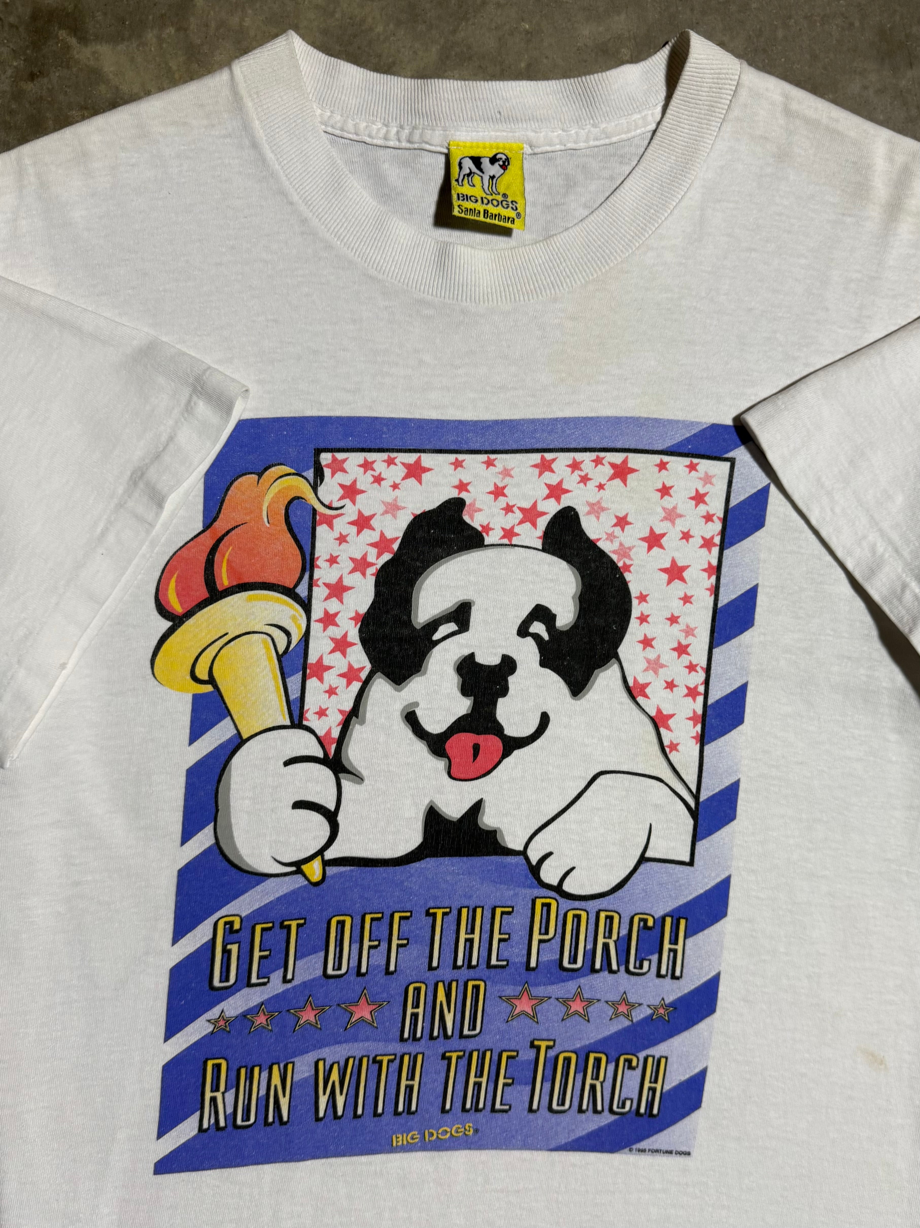 Vintage 1995 Big Dogs Olympics T-Shirt (M)