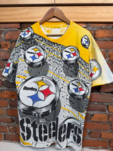 Load image into Gallery viewer, Vintage 1995 Pittsburgh Steelers Magic Johnson Tees All Over Shirt (XL)
