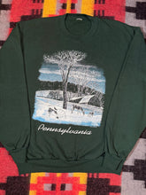 Load image into Gallery viewer, Vintage Pennsylvania Wintertime Green Crewneck (XL)
