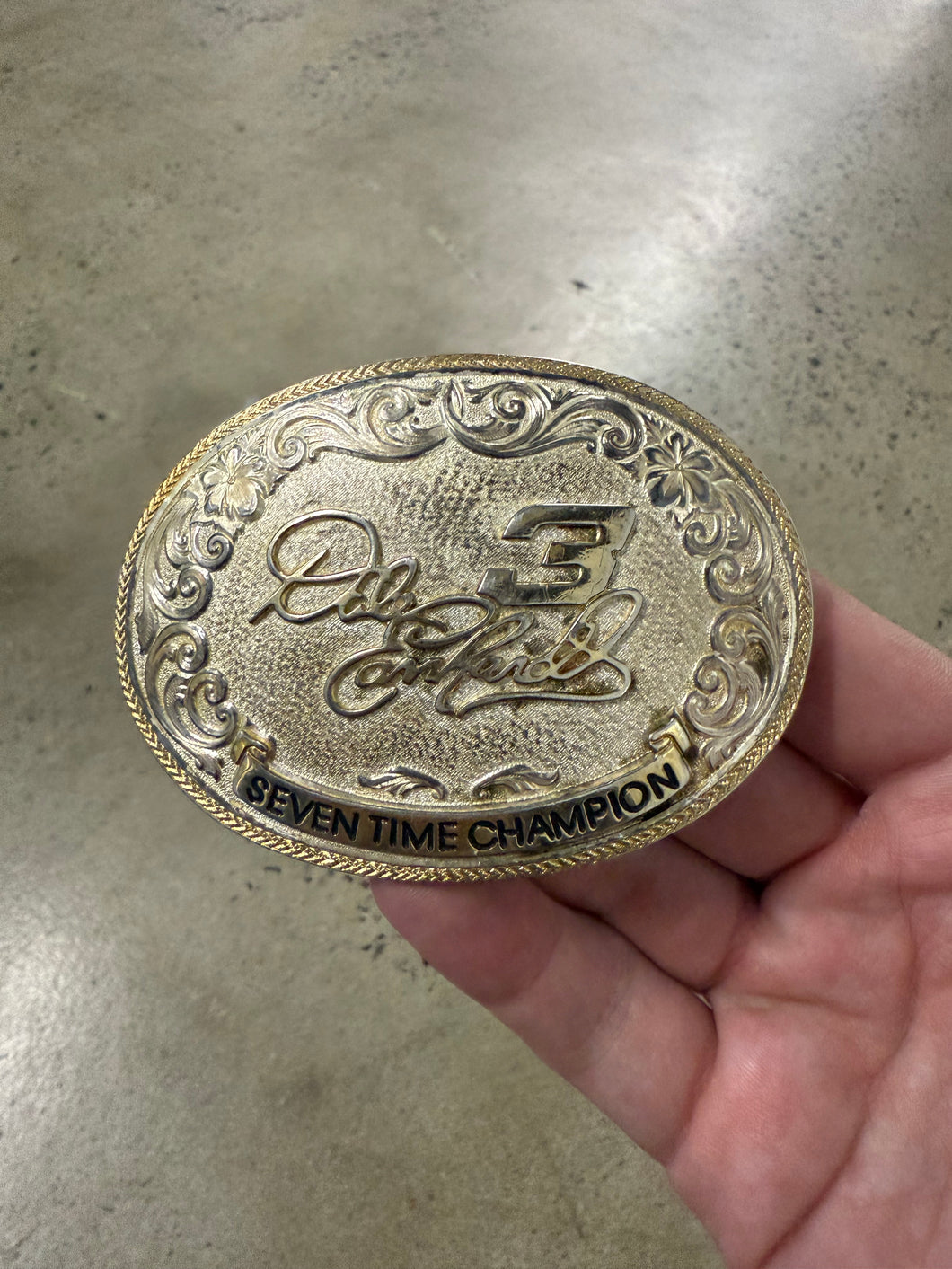 Vintage Dale Earnhardt Seven Time Champion Belt Buckle