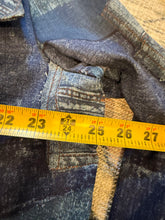 Load image into Gallery viewer, True Vintage Patchwork Print Womens Jean Overcoat (WXL)
