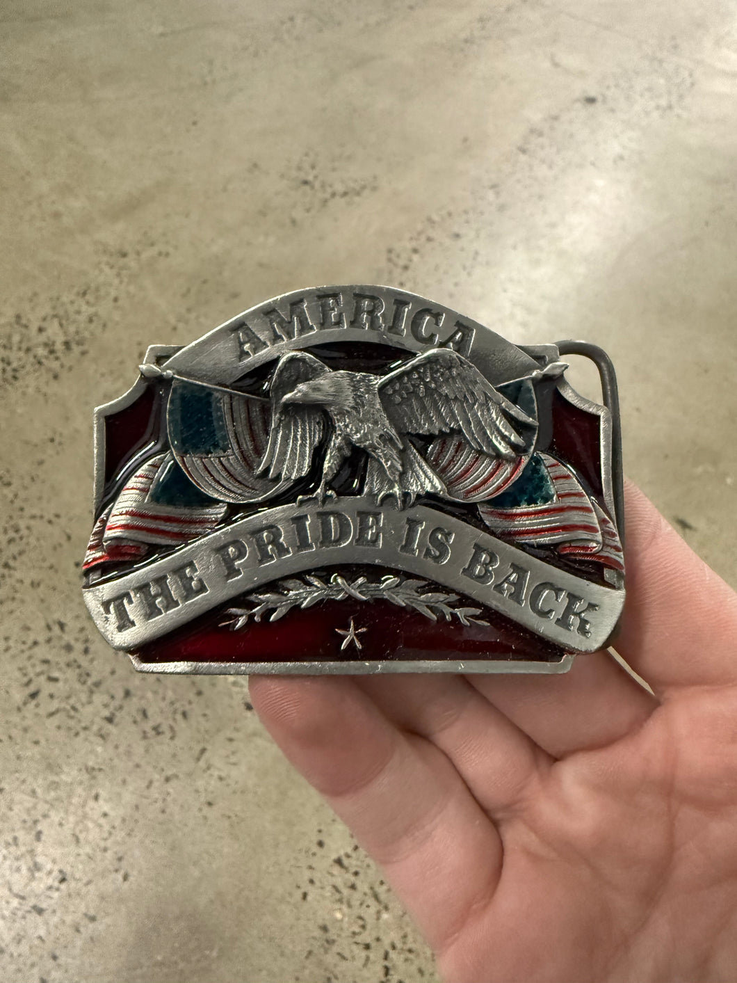 Vintage America The Pride is Back Belt Buckle