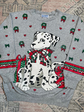 Load image into Gallery viewer, Vintage 80s Dalmatian Christmas Sweater by Karen Blake (WS)

